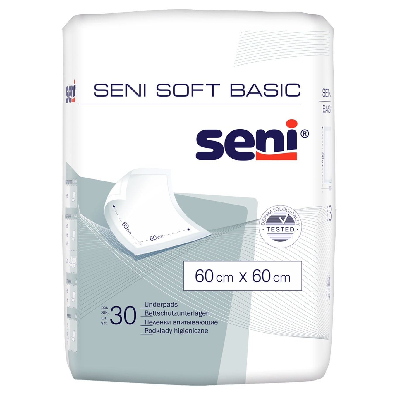 

Пеленки Seni Soft Basic гигиенические 60х60см 30шт