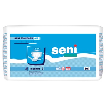 Seni Standard Air Diapers for adults Medium 2 (75-110 cm) 6 drops 30pcs - buy, prices for METRO - photo 2