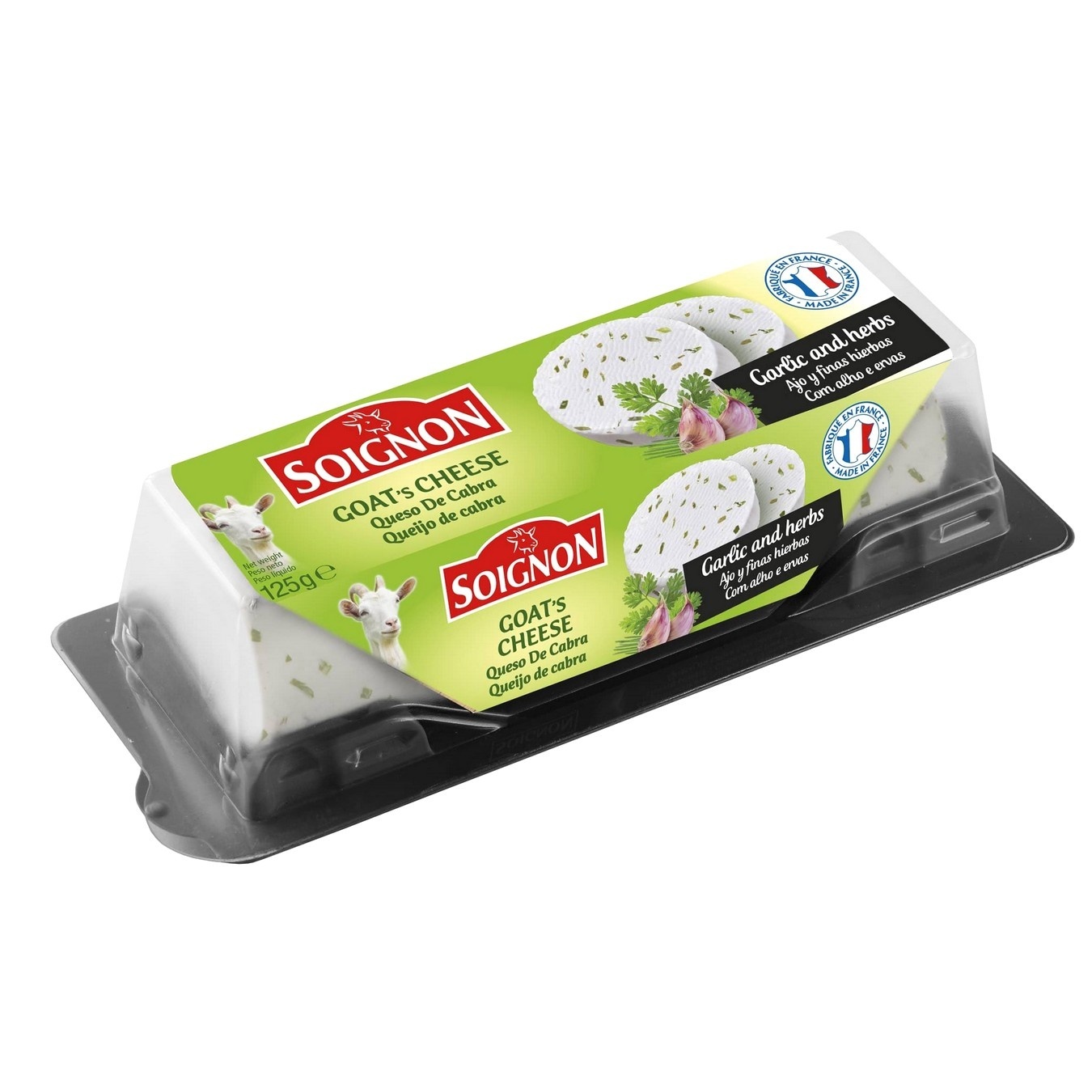 

Сыр Merci Chef Buchette de Chevre козий с чесноком и травами 45% 125г