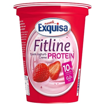 Exquisa Fitline Strawberry Protein Yogurt Creme 10% 400g - buy, prices for - photo 2