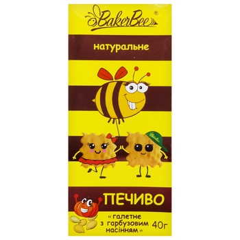 Печенье BakerBee с тыквенными семенами 40г - купить, цены на Grono - фото 2