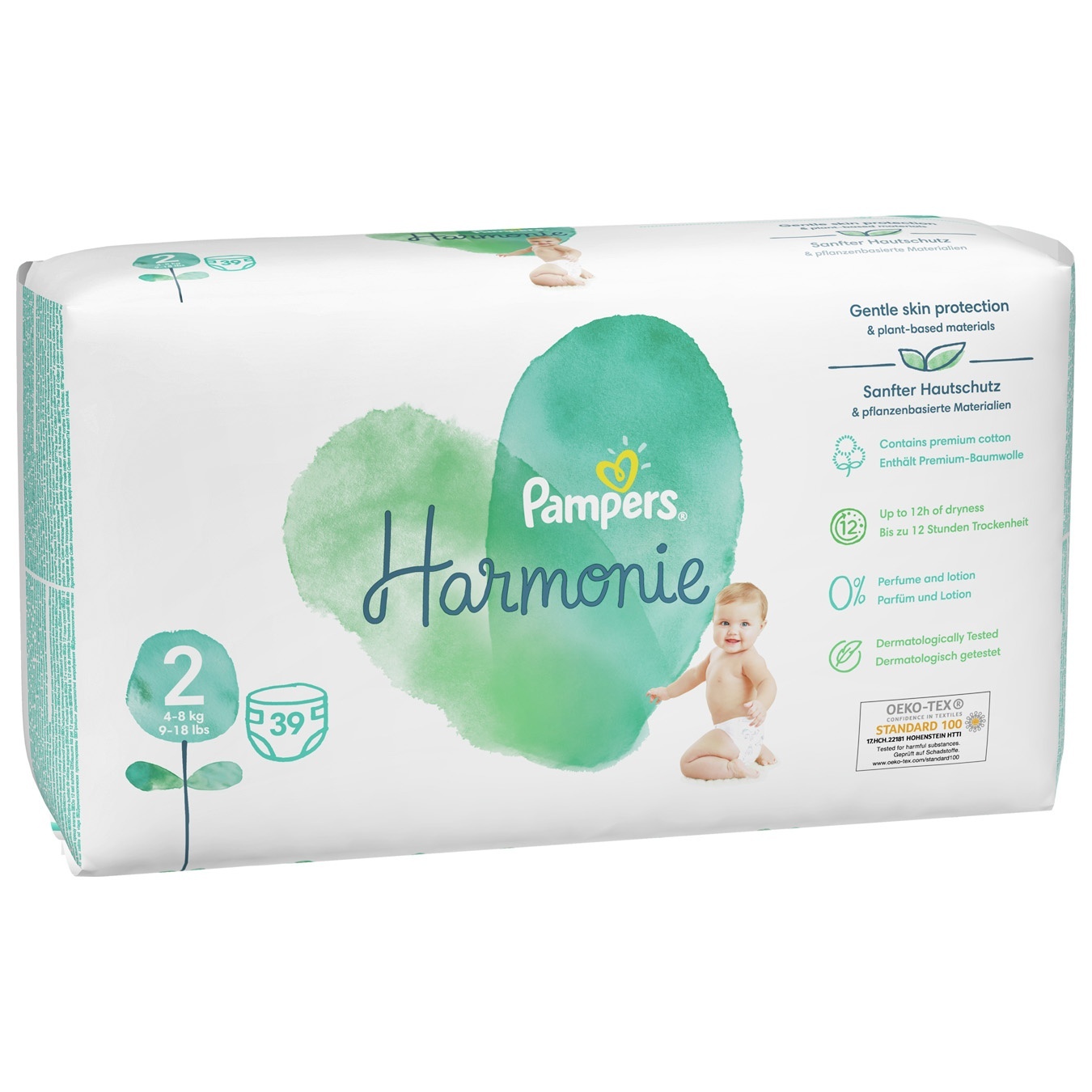 

Подгузники Pampers Harmonie Размер 2 4-8кг 39шт