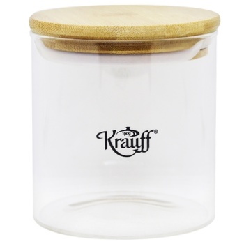 Krauff Glass Jar for Loose with Bamboo Lid 10cm 0.5l - buy, prices for Vostorg - photo 2