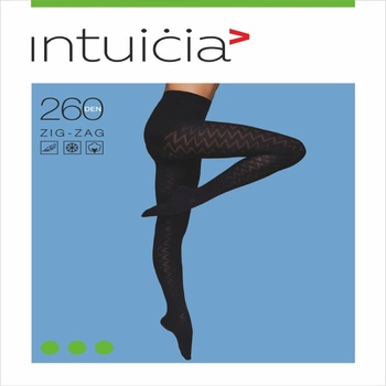 Intuicia Zig-Zag Women's Black Tights 260 den size 3 - buy, prices for NOVUS - photo 1