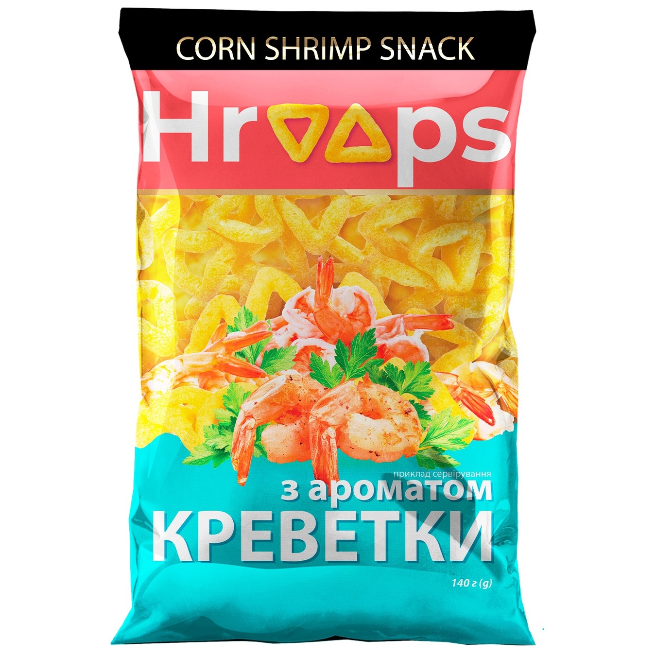 

Изделия фигурные Hroops со вкусом креветки 140г