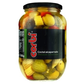 Corbi Olives with Pits with Capers, Cucumbers, Corn and Pepper 835ml - buy, prices for - photo 1