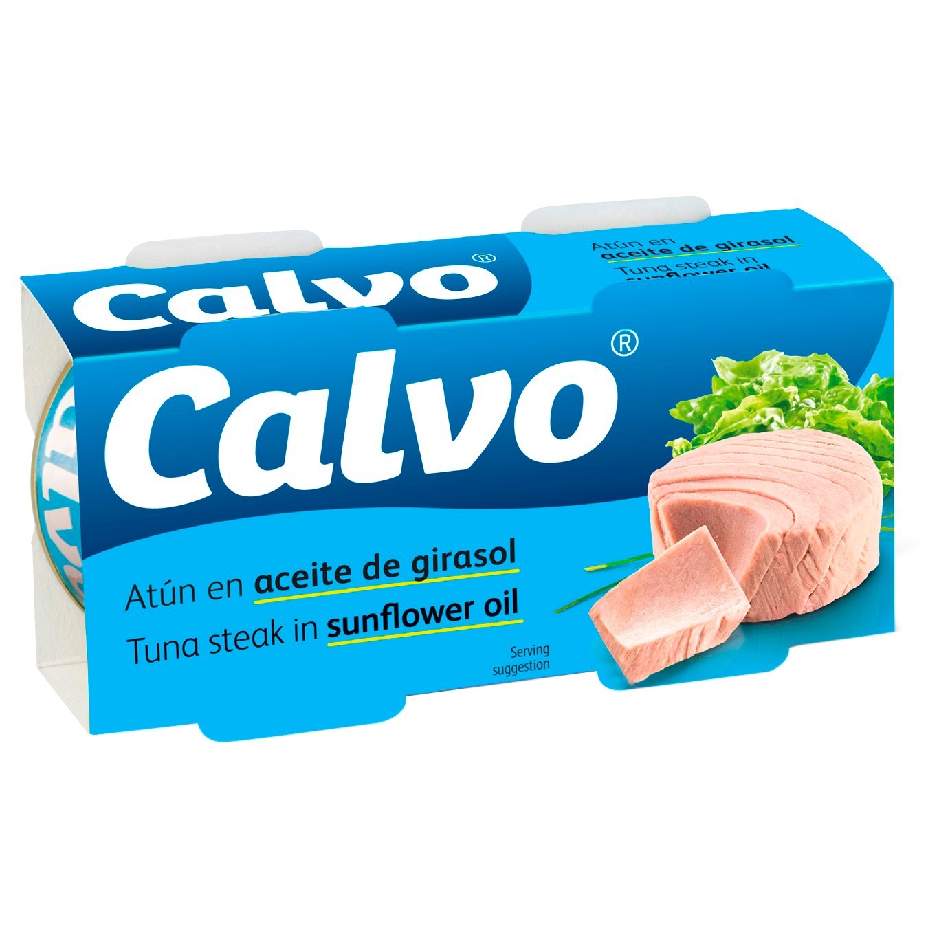 

Тунец Calvo кусочки в подсолнечном масле 2шт*80г