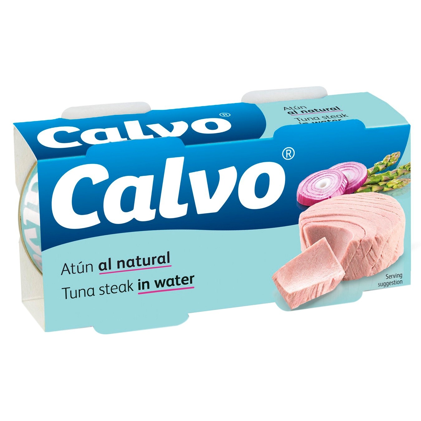 

Тунец Calvo кусочки в собственном соку 2шт*80г