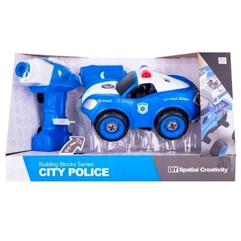 DIY Spatial Creativity Police Car Constructor Toy