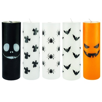 Actuel Halloween Candle in Glass 5*15cm