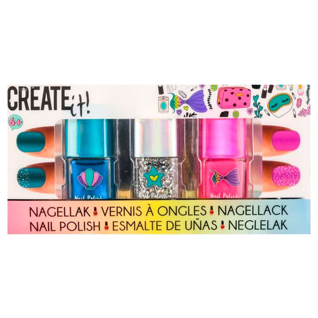 

Набор лаков Create It Русалочка для ногтей 3шт