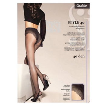 Колготы женские SiSi Style 40 Den р.4 Grafite - купить, цены на - фото 1