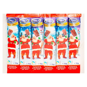 Only Chocolate Christmas Figurine on Stick 6x15g - buy, prices for MegaMarket - photo 1