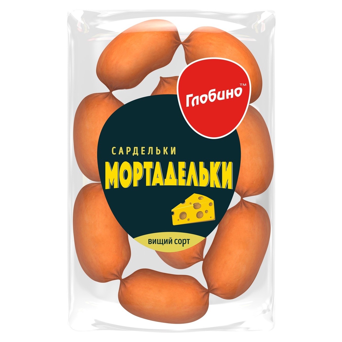 

Сардельки Глобино Мортадельки высший сорт натуральная оболочка