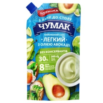 Соус майонезный Чумак Легкий с маслом авокадо 30% 300г - купить, цены на Auchan - фото 2