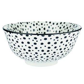 Black and White Porcelain Salad bowl 15cm - buy, prices for Auchan - photo 3