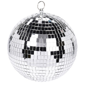 Koopman Silver Disco Ball Christmas Tree Decoration 18cm