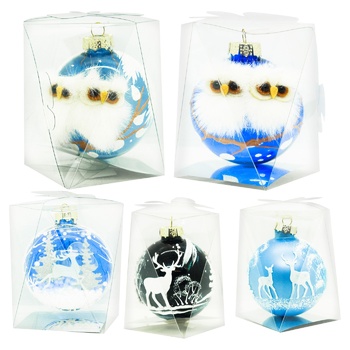 New Year's Glass Ball 8.5cm in assortment - buy, prices for METRO - photo 1