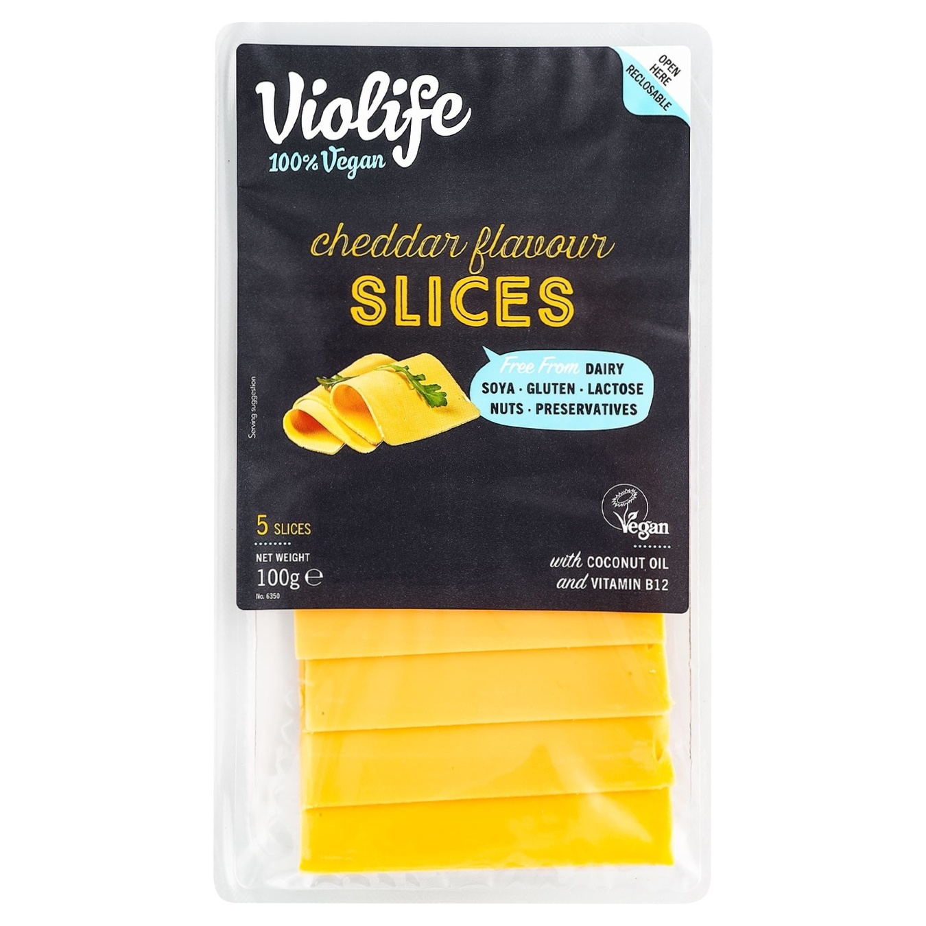 

Продукт пищевой Violife Чеддер с кокосовым маслом без лактозы нарезанный 100г