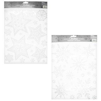 Christmas Silver Window Stickers 30x42cm - buy, prices for - photo 3