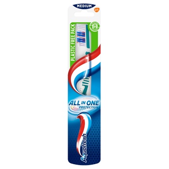 Aquafresh All-in-One Protection Medium Toothbrush - buy, prices for Supermarket "Kharkiv" - photo 1