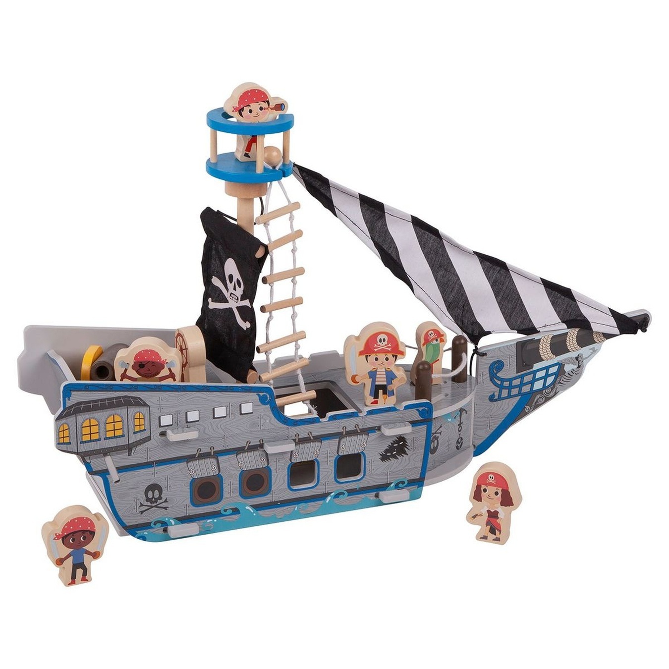

Игрушка One two fun Пиратский корабль деревянный