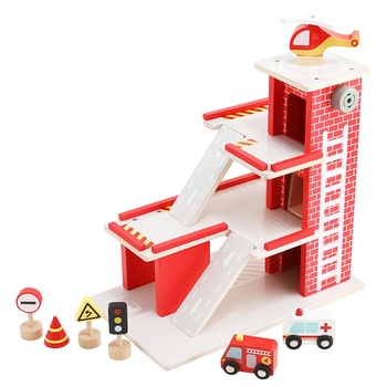 One two fun Wooden Fire Station - buy, prices for Auchan - photo 2