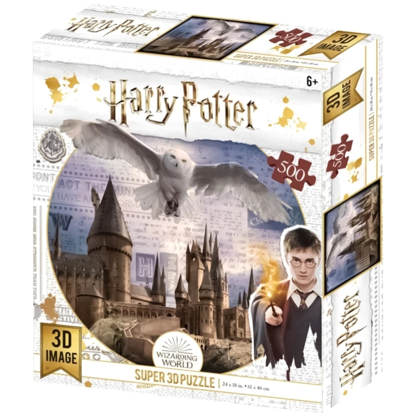 

Пазлы Prime 3D Harry Potter Хогвартс и Букля 500шт