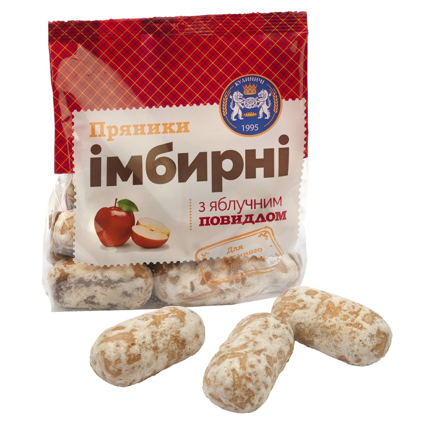 

Пряники Кулиничі Имбирные с яблочным повидлом 300г