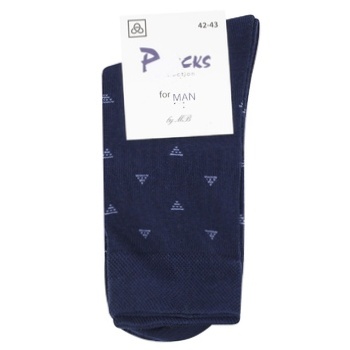 Шкарпетки чоловічі PSocks р.42-43 темно-синій - купити, ціни на Таврія В - фото 1