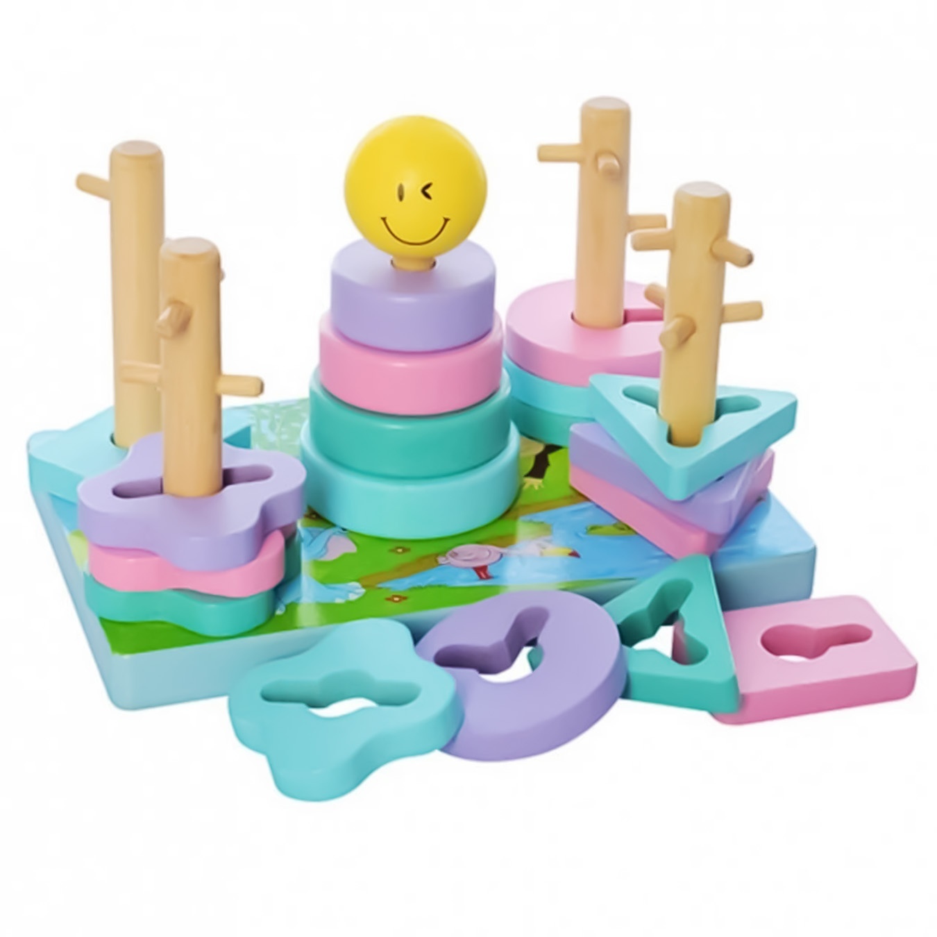 

Игрушка One two fun Пирамидка Монтессори