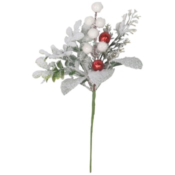 Actuel Branch with Snow and Berries 24cm - buy, prices for Auchan - photo 3