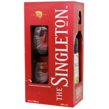 Виски Singleton of Dufftoun 12лет 40% 0,7л + 2 стакана - купить, цены на - фото 1