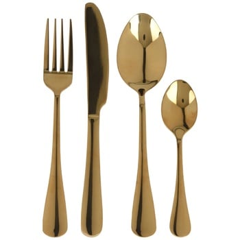 Excellent Houseware Set of Golden Cutlery 16pcs - buy, prices for - photo 3