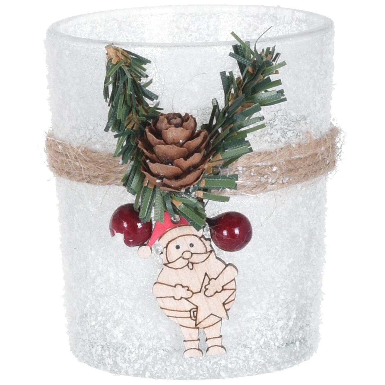 

Подсвечник Excellent Houseware стеклянный с декором 6,5см