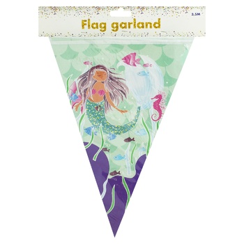 Mermaid Paper Festive Garland 5m