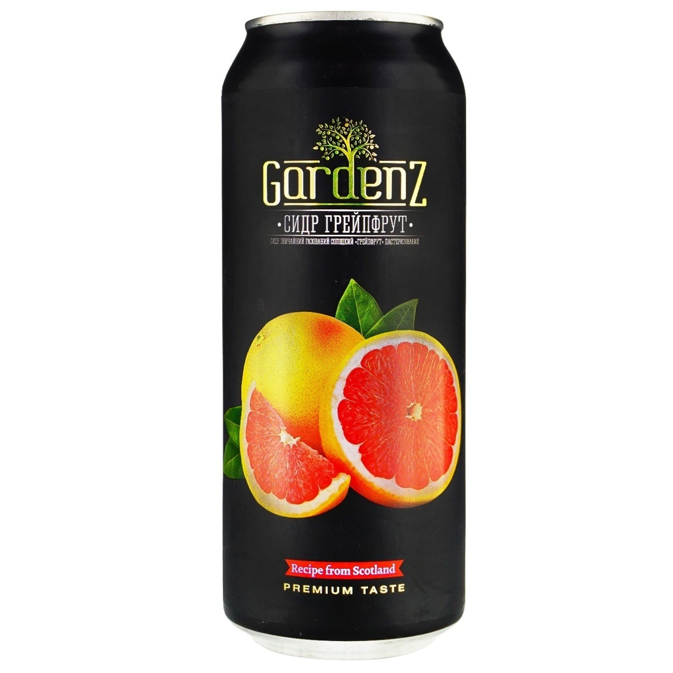 

Сидр Gardenz Вкус Грейпфрут 5,4% 0,5л