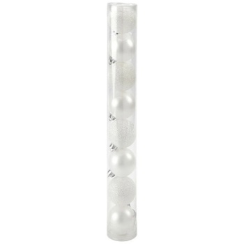 Actuel Set of Plastic White Balls 5cm 8pcs