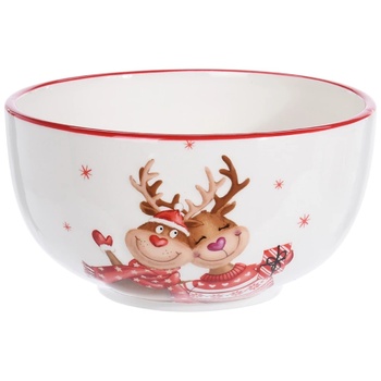 Koopman Reindeer Ceramic Salad Bowl 14х7cm 700ml - buy, prices for METRO - photo 1