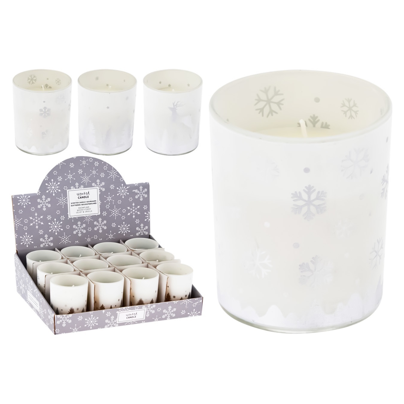 

Свеча Excellent Houseware в стекле белая 7,5см