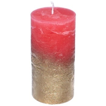 Candy Light Red-gold Candle 5*10cm - buy, prices for - photo 1