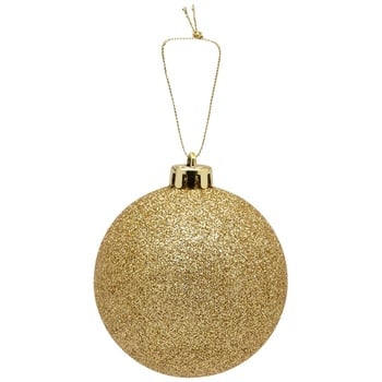 Actuel Plastic Golden Ball 8cm - buy, prices for Auchan - photo 3