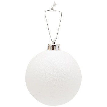 Actuel Plastic White Ball 8cm - buy, prices for Auchan - photo 3