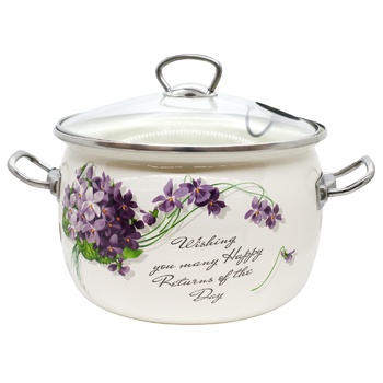 Idilia Viola Spherical Pan with Accessories and Glass Lid 5l - buy, prices for - photo 1