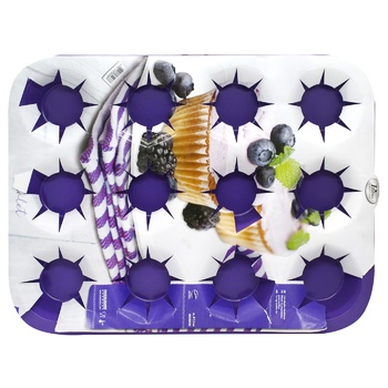 Форма Probus Violet для выпечки маффинов 12шт 37х28см - купить, цены на - фото 1