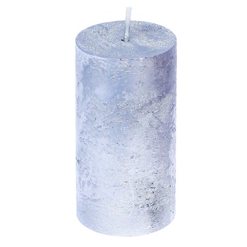 Candy Light Paraffin Silver Candle 5*10cm - buy, prices for Auchan - photo 1