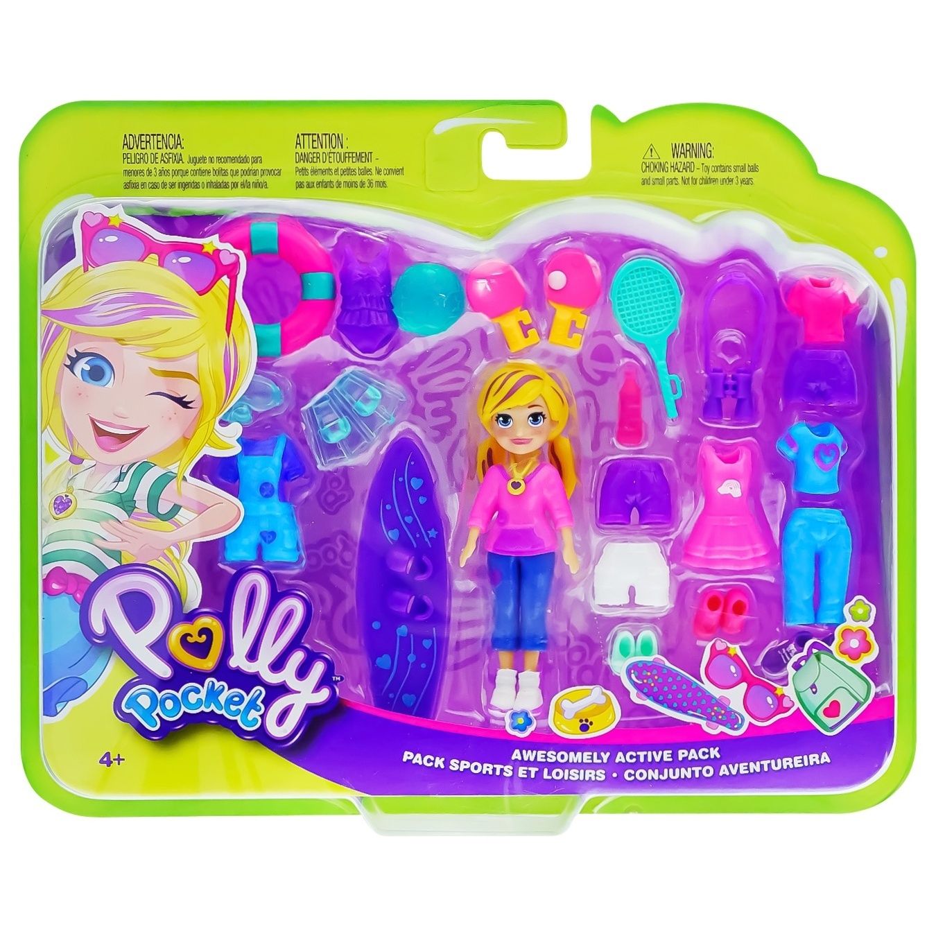 Polly pocket cheap awesomely active pack