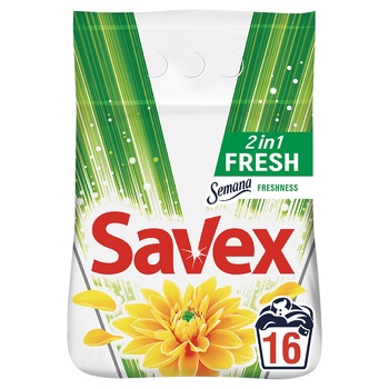 Порошок стиральный Savex 2in1 Fresh автомат 2,4кг