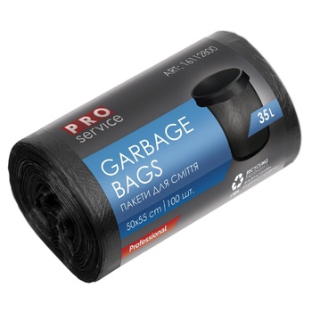 ProService Garbage bags black 35l 100pcs - buy, prices for METRO - photo 1