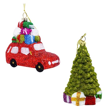 Прикраса новорічна підвісна Різдвяні фігурки - купити, ціни на КОСМОС - фото 2